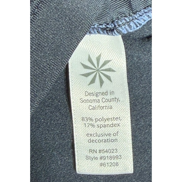 Athleta dark grey Ruched 1/4zip Long Sleeve Athletic Top XXS Thumbholes Drawcord - Picture 8 of 12